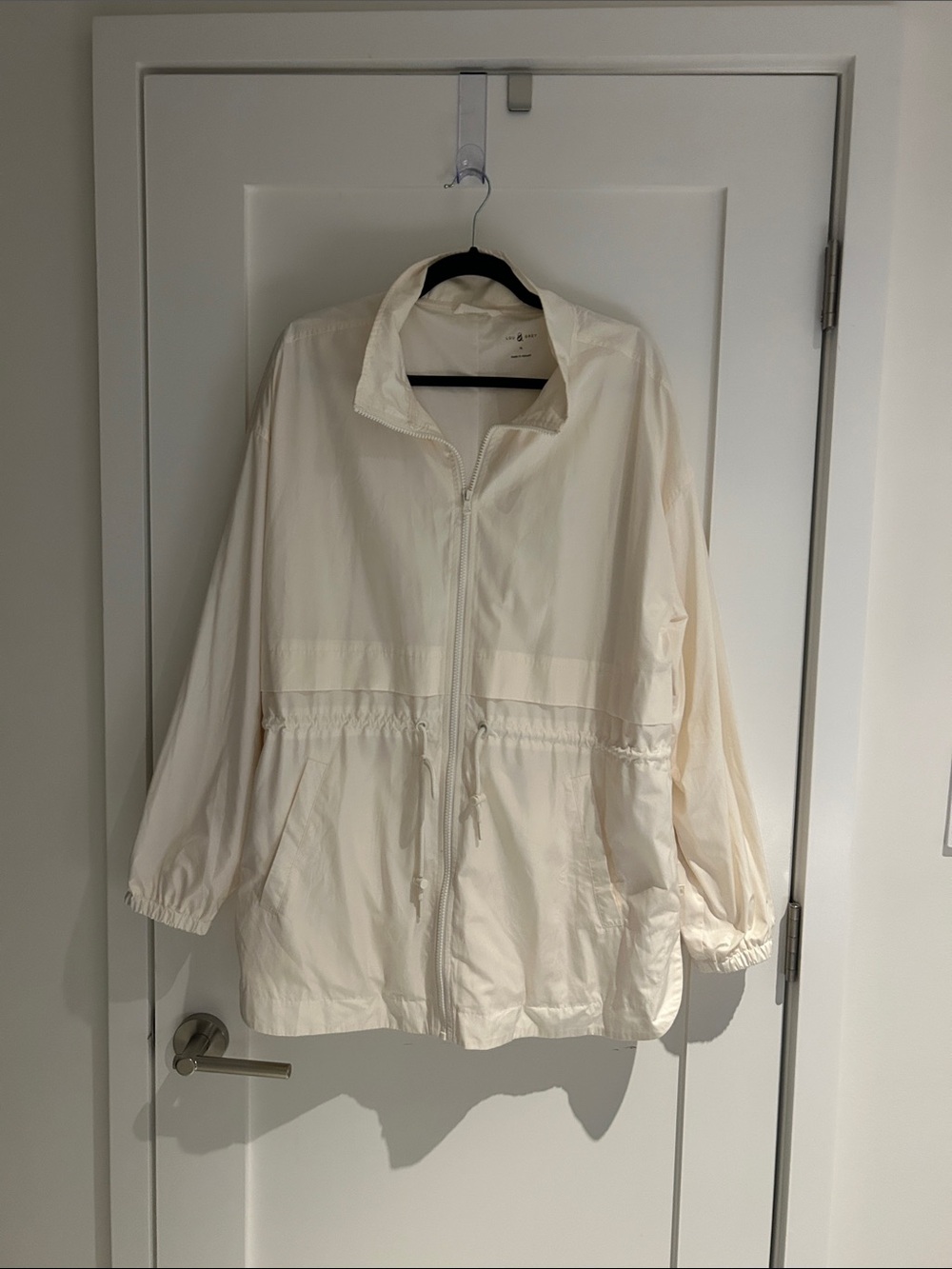 Lou & Grey Cream Utility Windbreaker Jacket